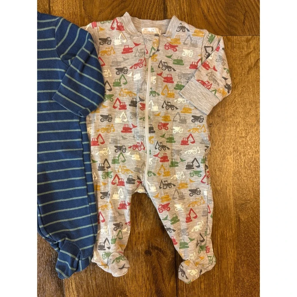 Baby Boy 0/3 Months Footed Sleepers Outfits‎ Zipper Pajamas Clothes Lot Monsters
